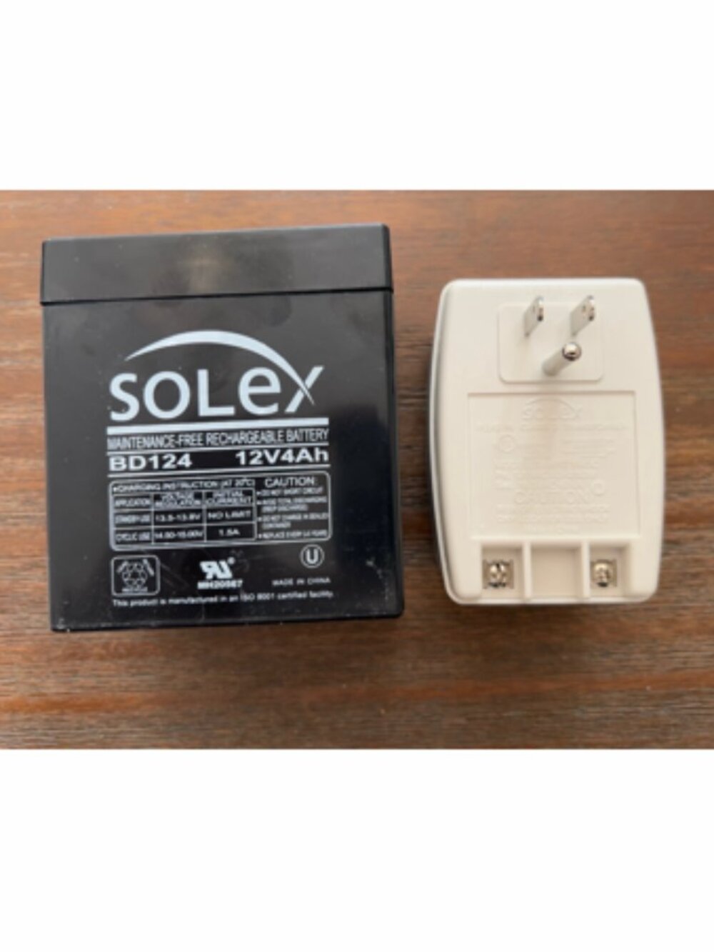 Solex BD124 12V 4Ah Rechargeable Battery + Transformer